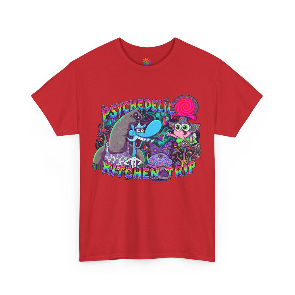 Vert Chowder Psychedelic Vintage Style Unisex Cotton Graphic T-Shirt