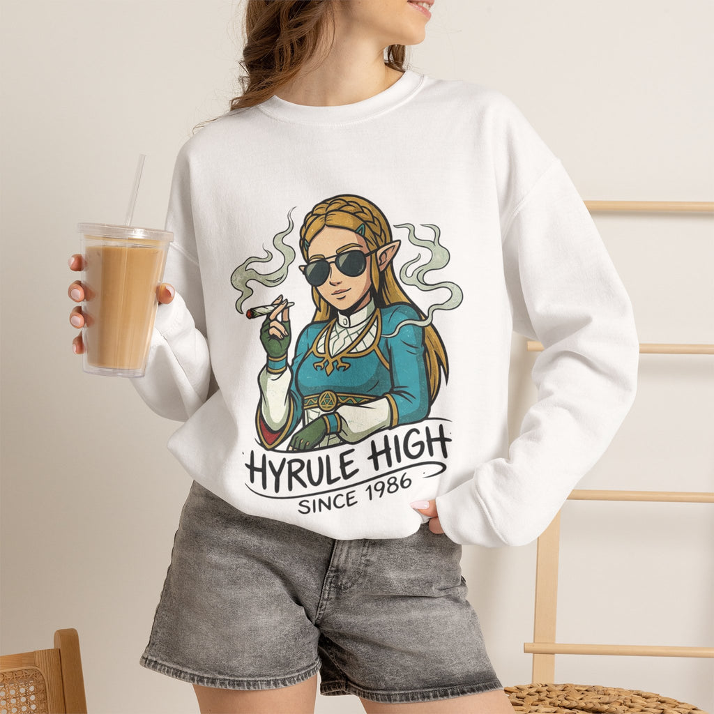 Vert Helda Vintage Style Unisex Graphic Crewneck Sweatshirt