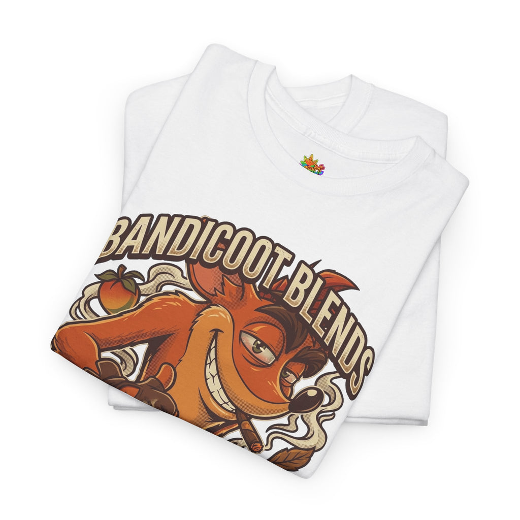 Vert Crash Bandicoot Smoker Vintage Style Unisex Cotton Graphic T-Shirt