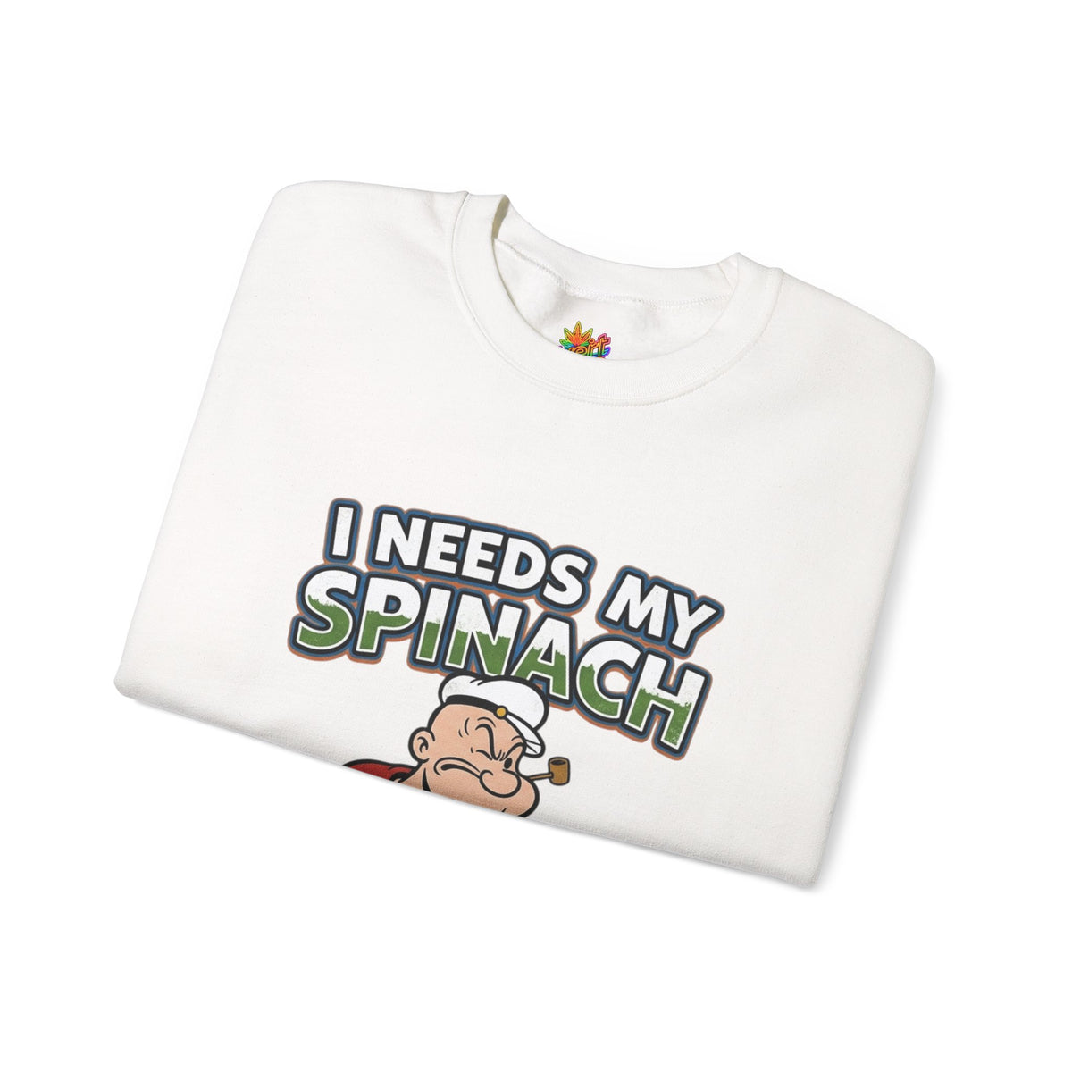 Vert Popeyes Vintage Style Unisex Graphic Crewneck Sweatshirt