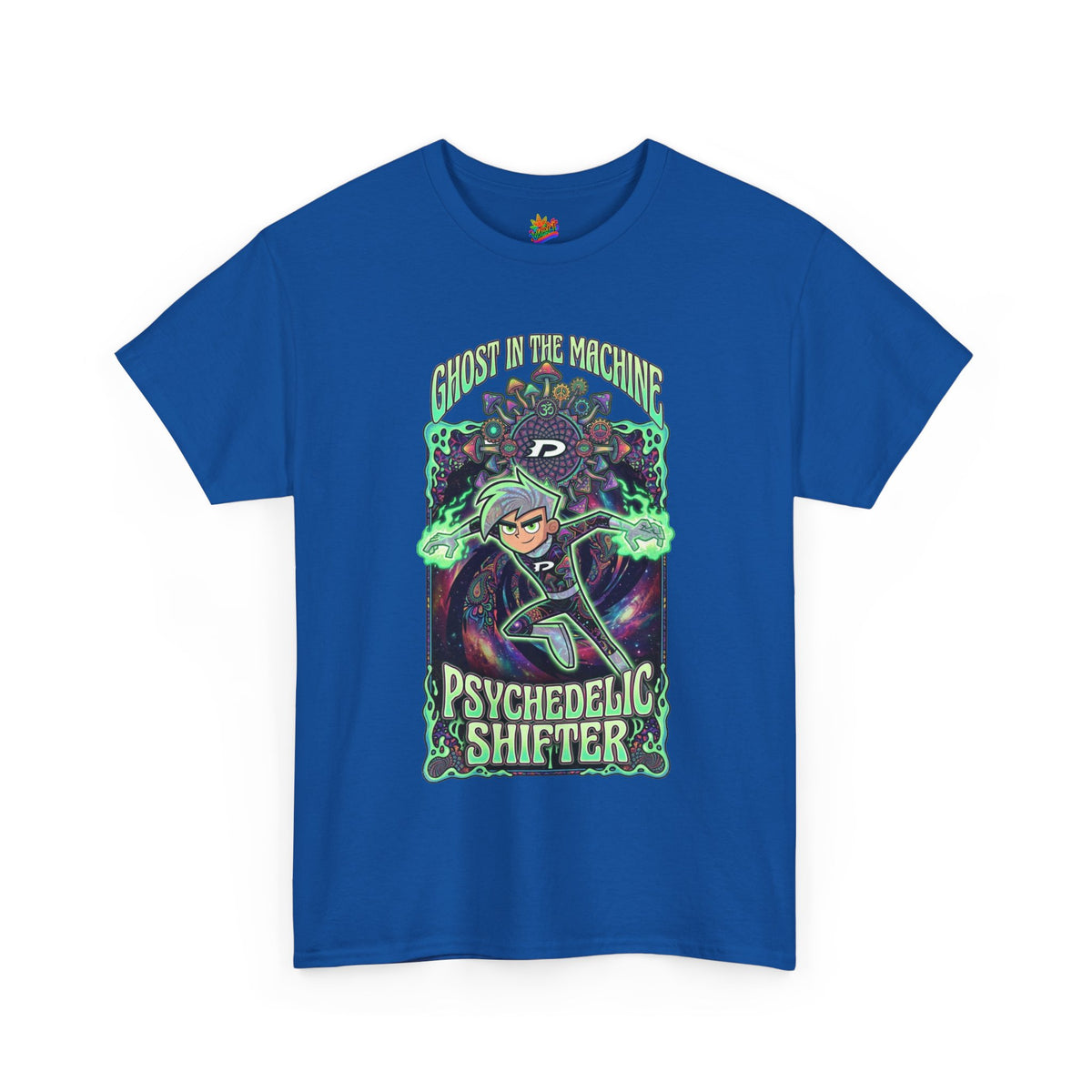 Vert Danny Phantom Psychedelic Vintage Style Unisex Cotton Graphic T-Shirt