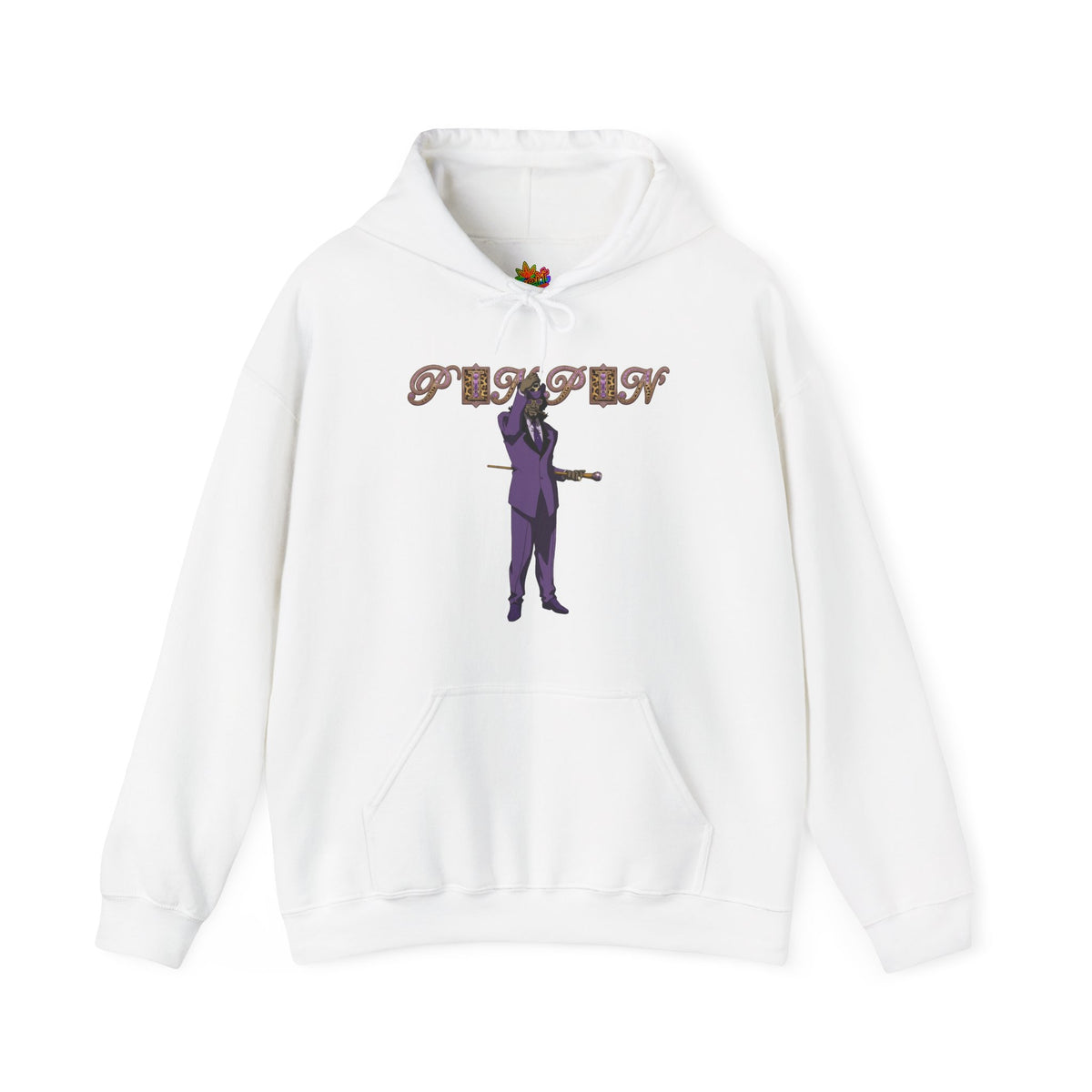 Vert Pimp Named Slickback Vintage Style Unisex Graphic Hoodie