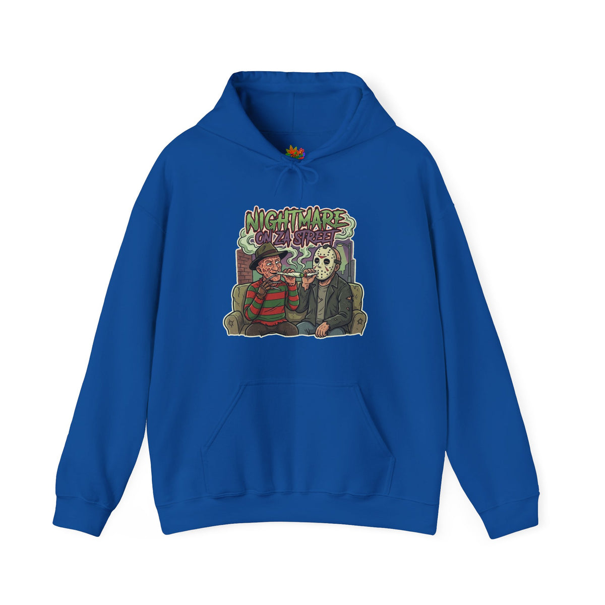Vert Freddy & Jason Smoker Vintage Style Unisex Hoodie
