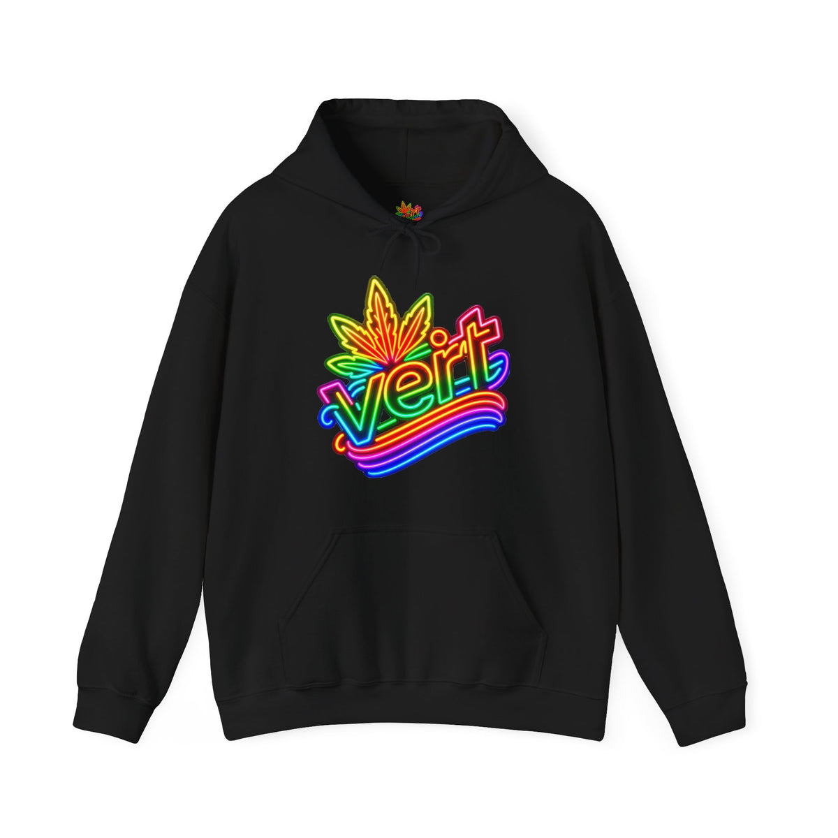 Vert Neon Logo Vintage Style Unisex Graphic Hoodie
