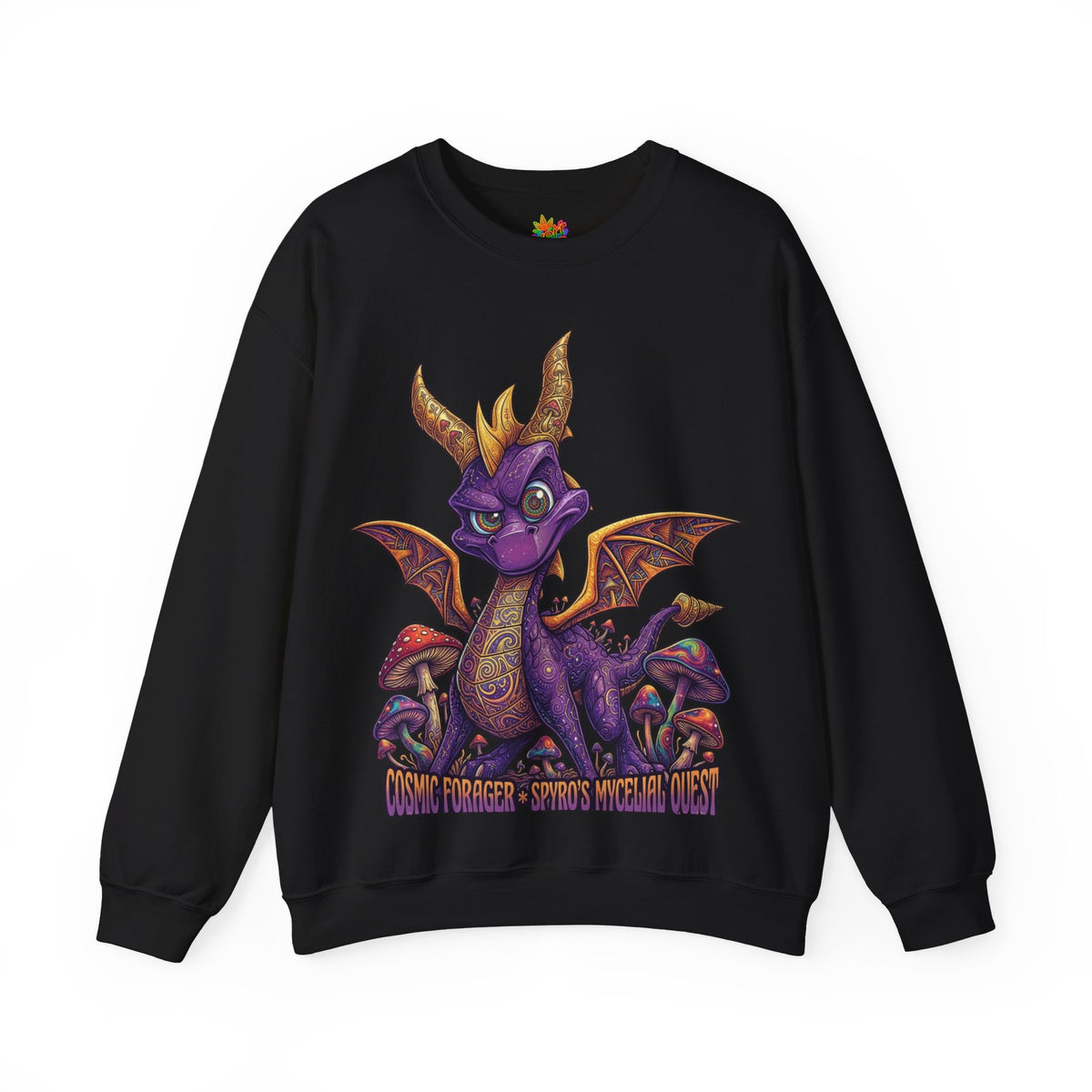Vert Spyro Psychedelic Vintage Style Unisex Graphic Crewneck Sweatshirt
