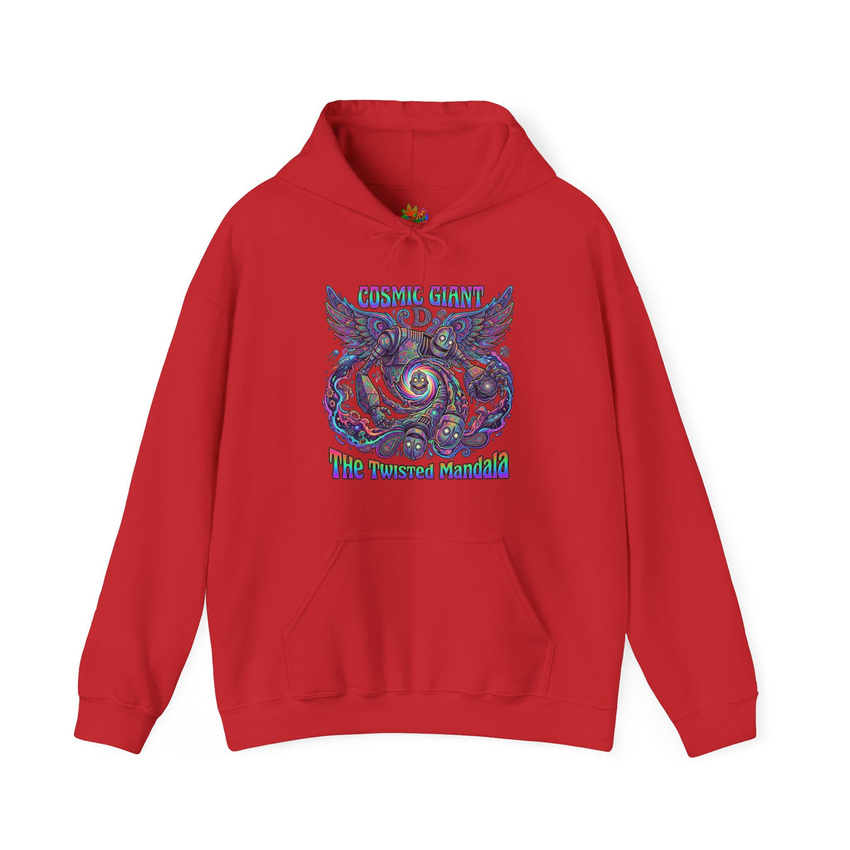 Vert Iron Giant Psychedelic Vintage Style Unisex Graphic Hoodie
