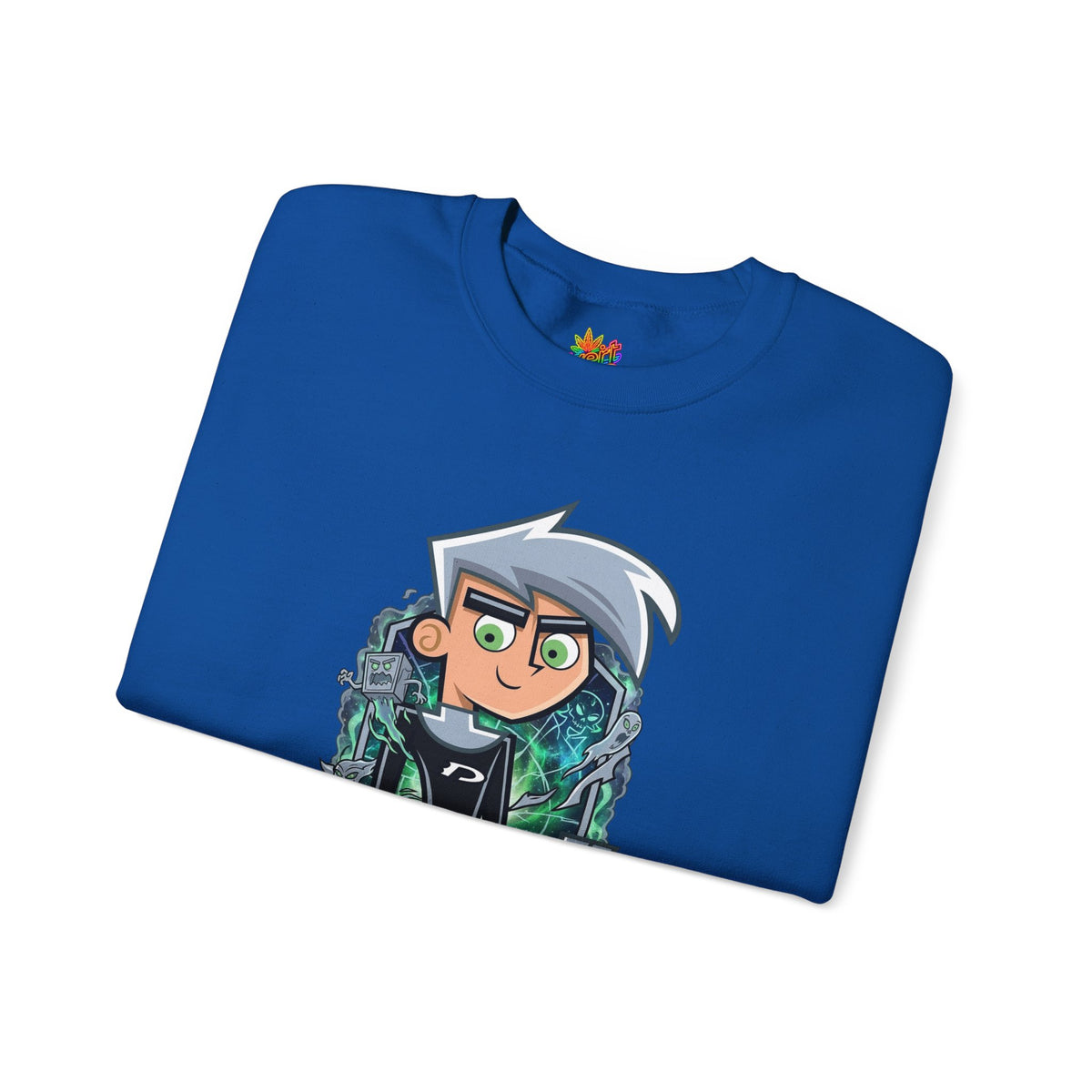Vert Danny Phantom Vintage Style Unisex Graphic Crewneck Sweatshirt