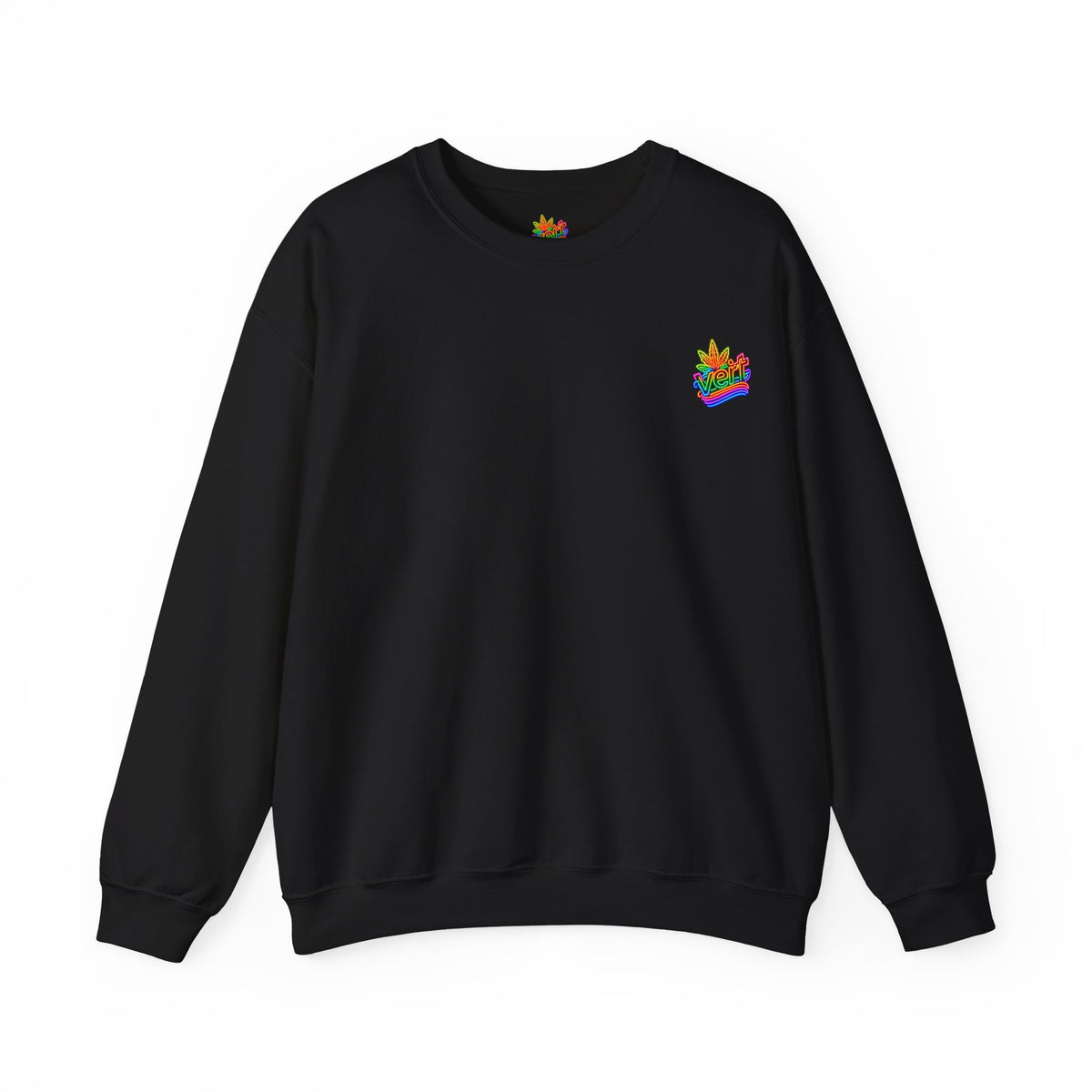 Vert Crested Neon Logo Vintage Style Unisex Graphic Crewneck Sweatshirt