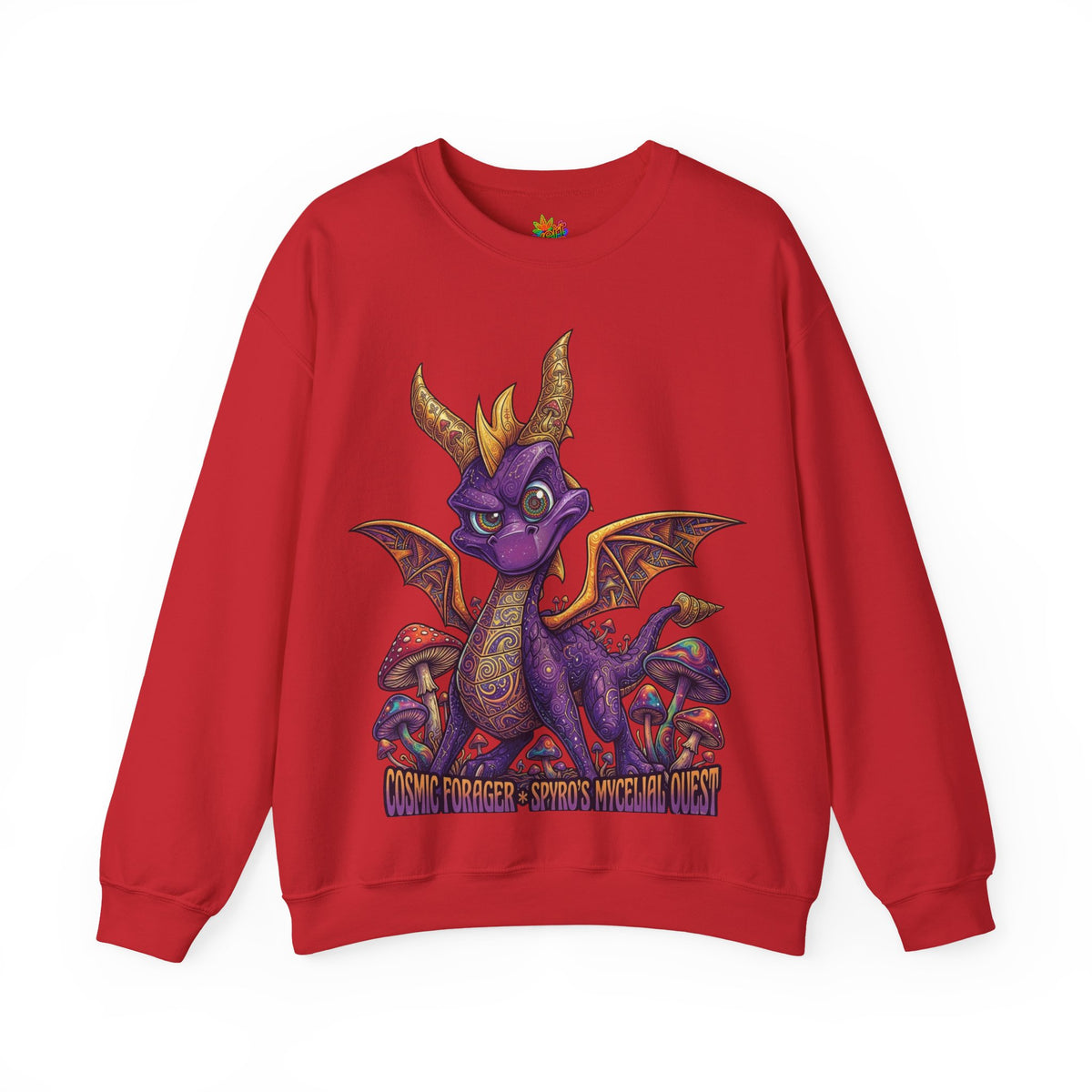 Vert Spyro Psychedelic Vintage Style Unisex Graphic Crewneck Sweatshirt