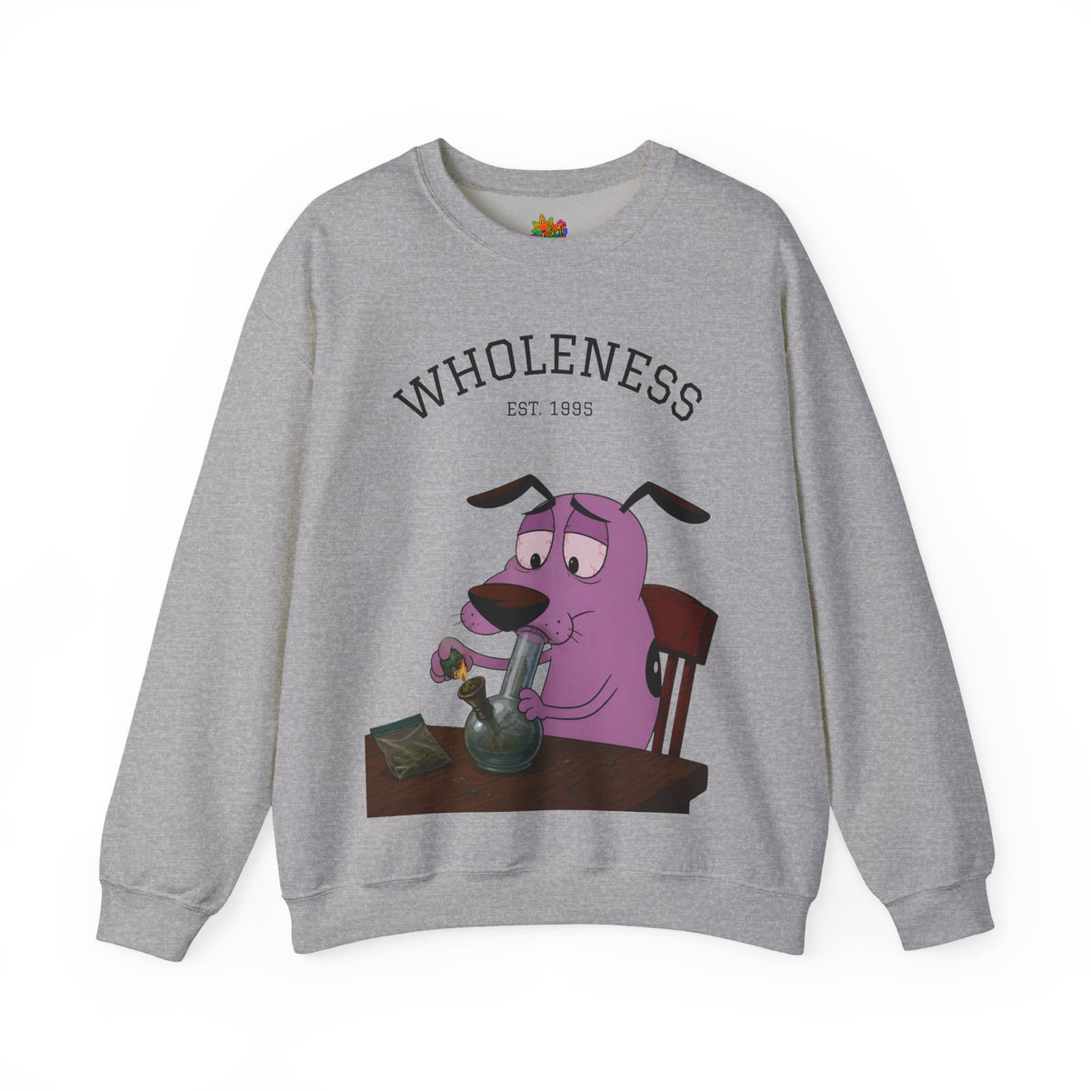 Vert Courage The Cowardly Dog Smoker Unisex Graphic Crewneck Sweatshirt