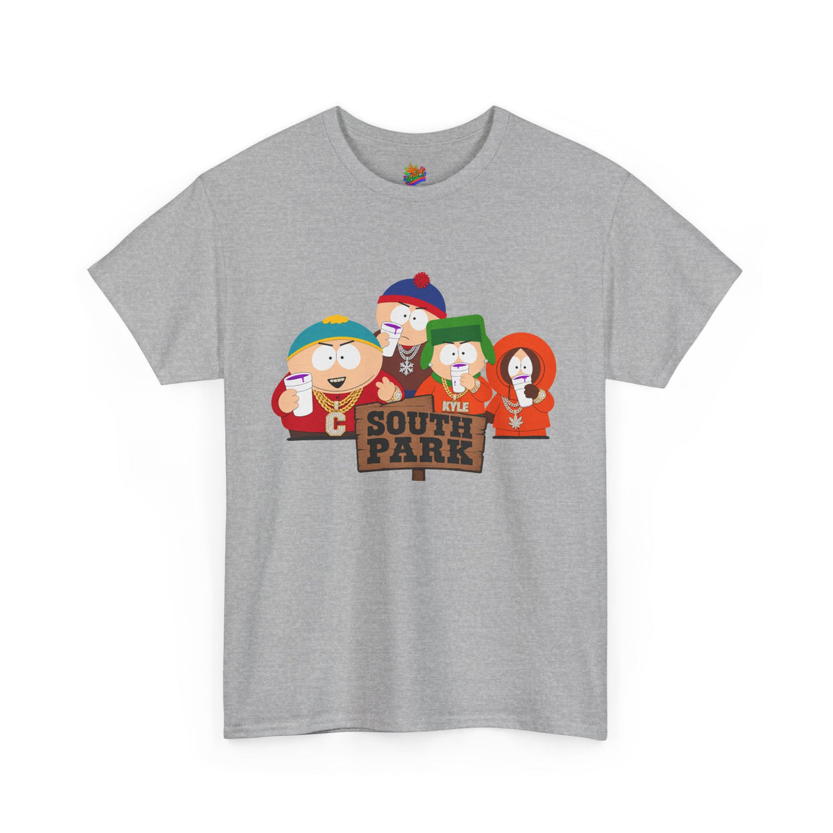 Vert South Park Double Cup Vintage Style Unisex Cotton Graphic T-Shirt