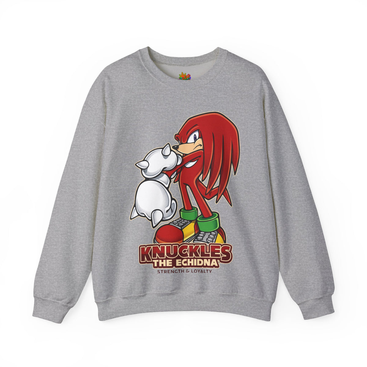 Vert Knuckles The Echidna Vintage Style Unisex Graphic Crewneck Sweatshirt