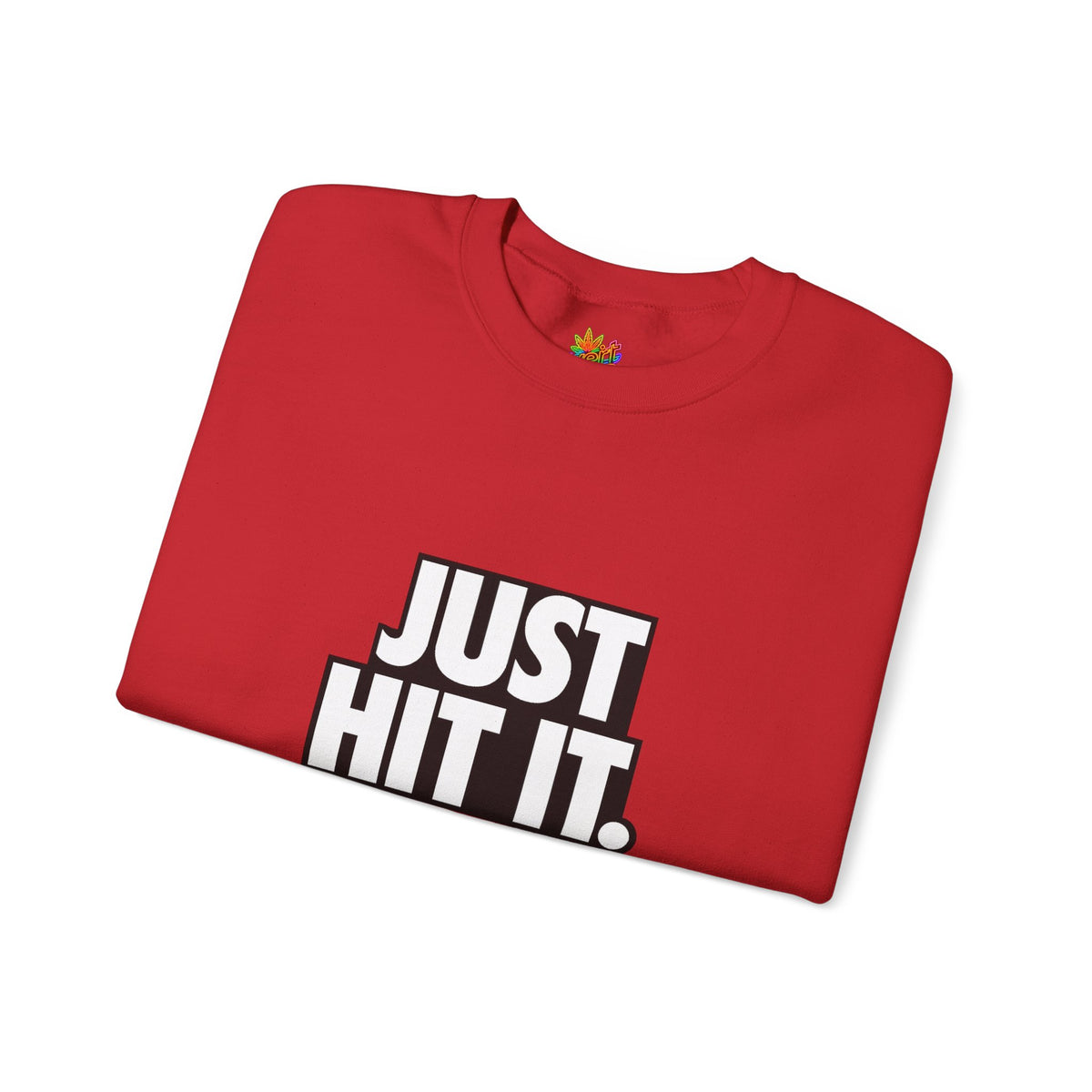 Vert Just Hit It Vintage Style Unisex Graphic Crewneck Sweatshirt