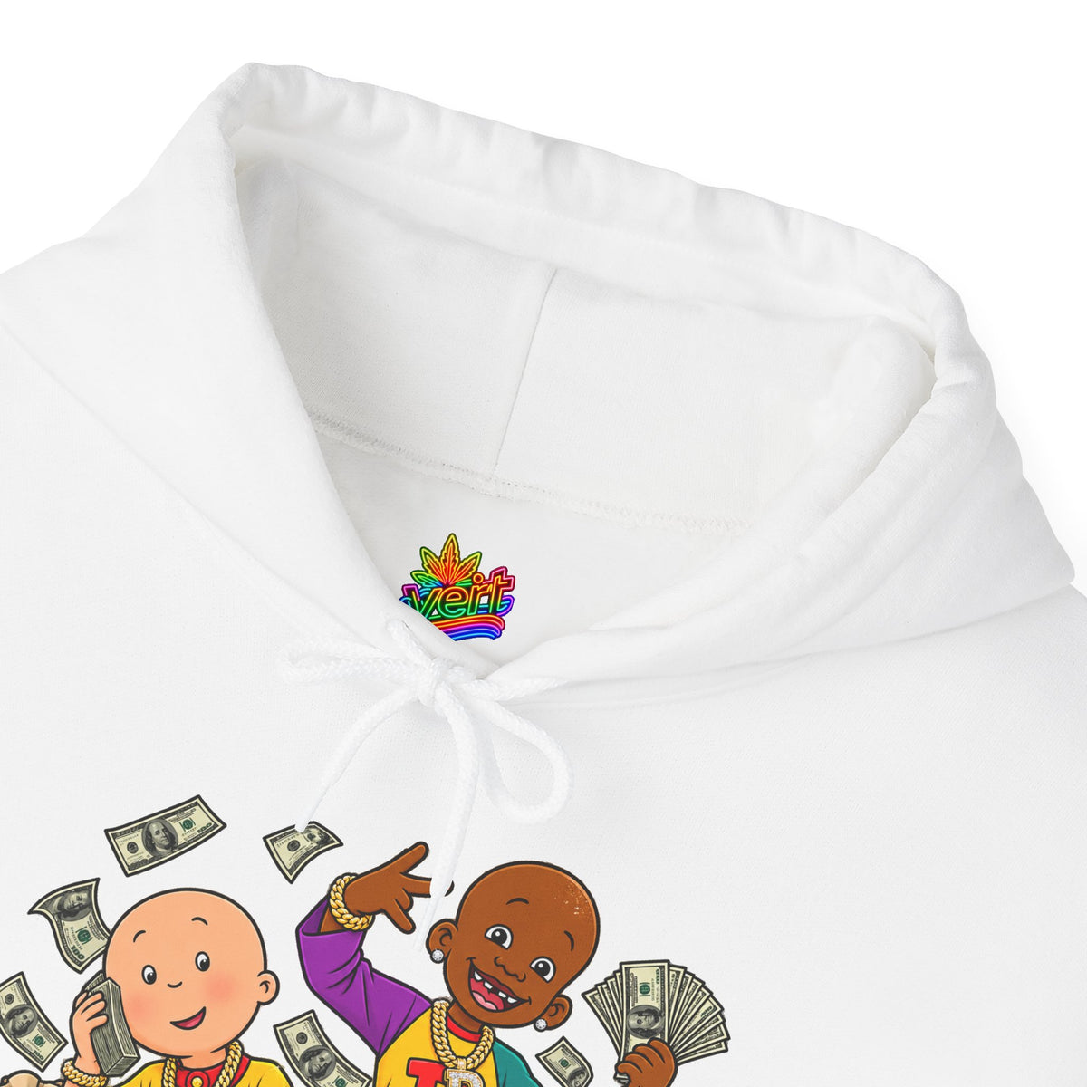 Vert Little Bill & Caillou Alt Vintage Style Unisex Graphic Hoodie