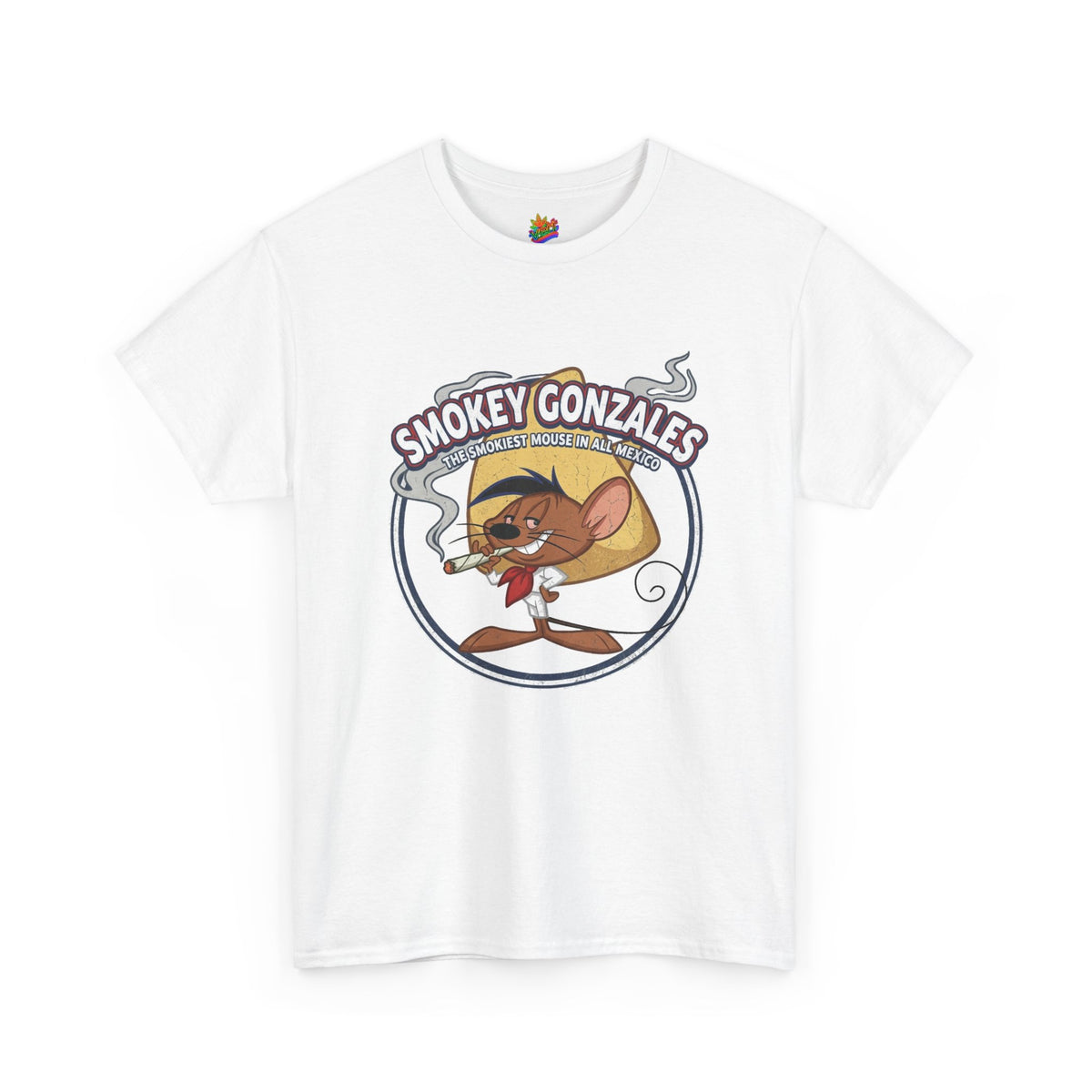 Vert Speedy Gonzales Smoker Vintage Style Unisex Cotton Graphic T-Shirt