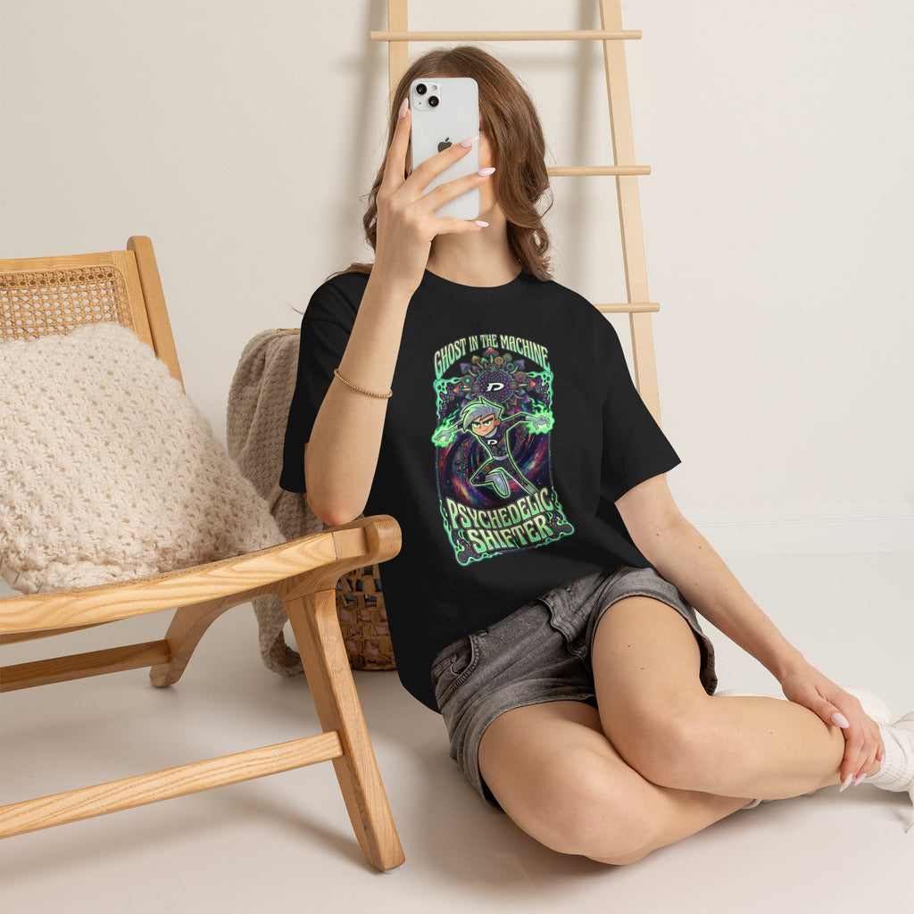 Vert Danny Phantom Psychedelic Vintage Style Unisex Cotton Graphic T-Shirt