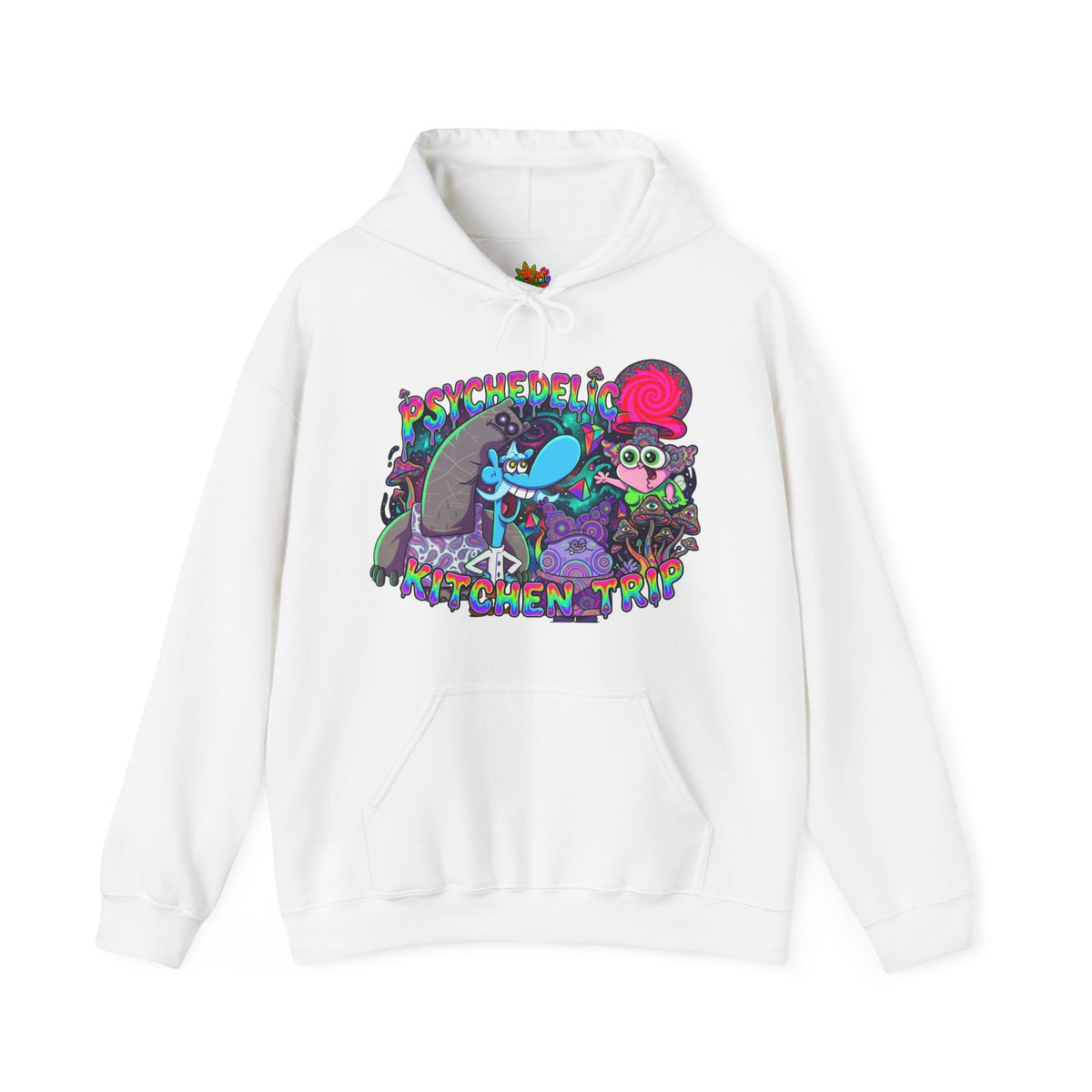 Vert Chowder Psychedelic Vintage Style Unisex Graphic Hoodie
