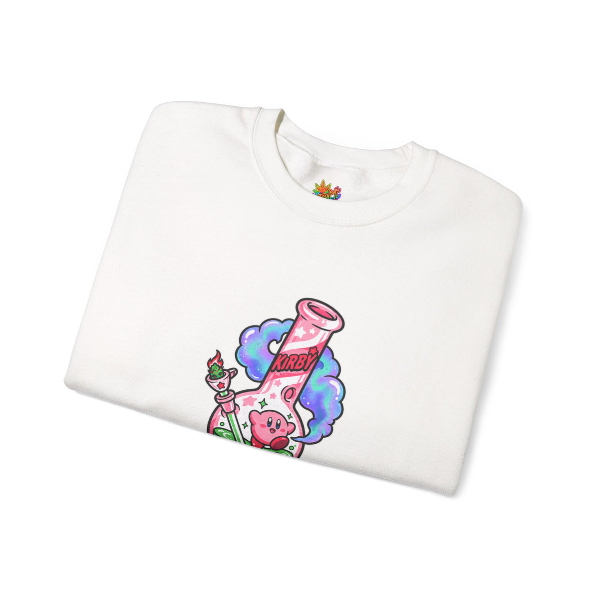 Vert Kirby Bong Vintage Style Unisex Graphic Crewneck Sweatshirt