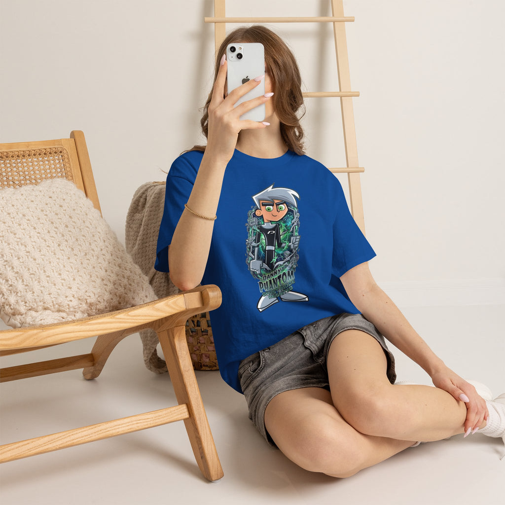Vert Danny Phantom Basic Vintage Style Unisex Cotton Graphic T-Shirt
