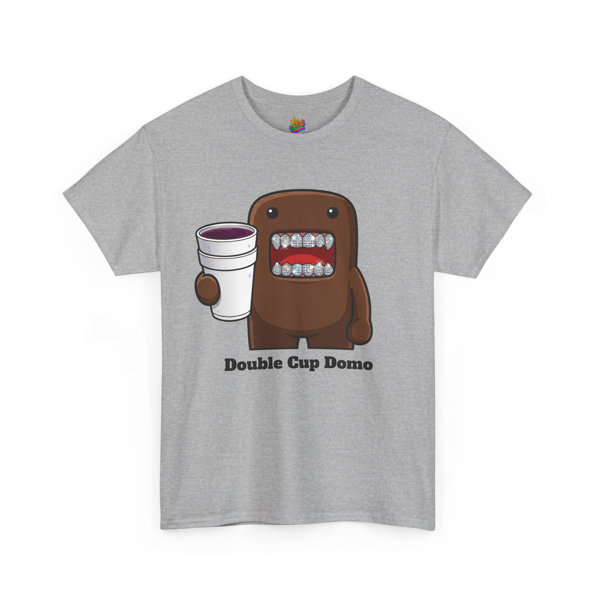 Vert Double Cup Domo Vintage Style Unisex Cotton Graphic T-Shirt