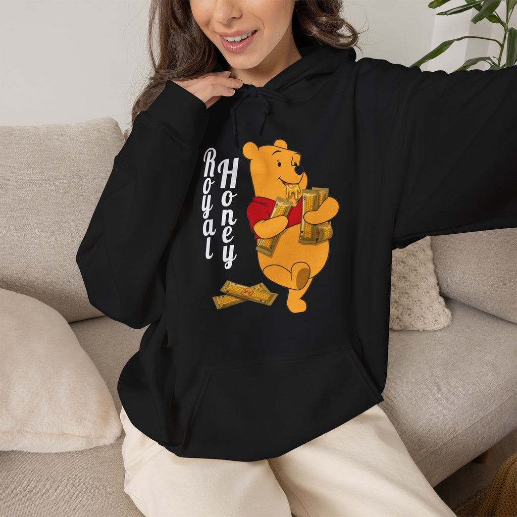 Vert Winnie The Pooh "Royal Honey" Vintage Style Unisex Hoodie