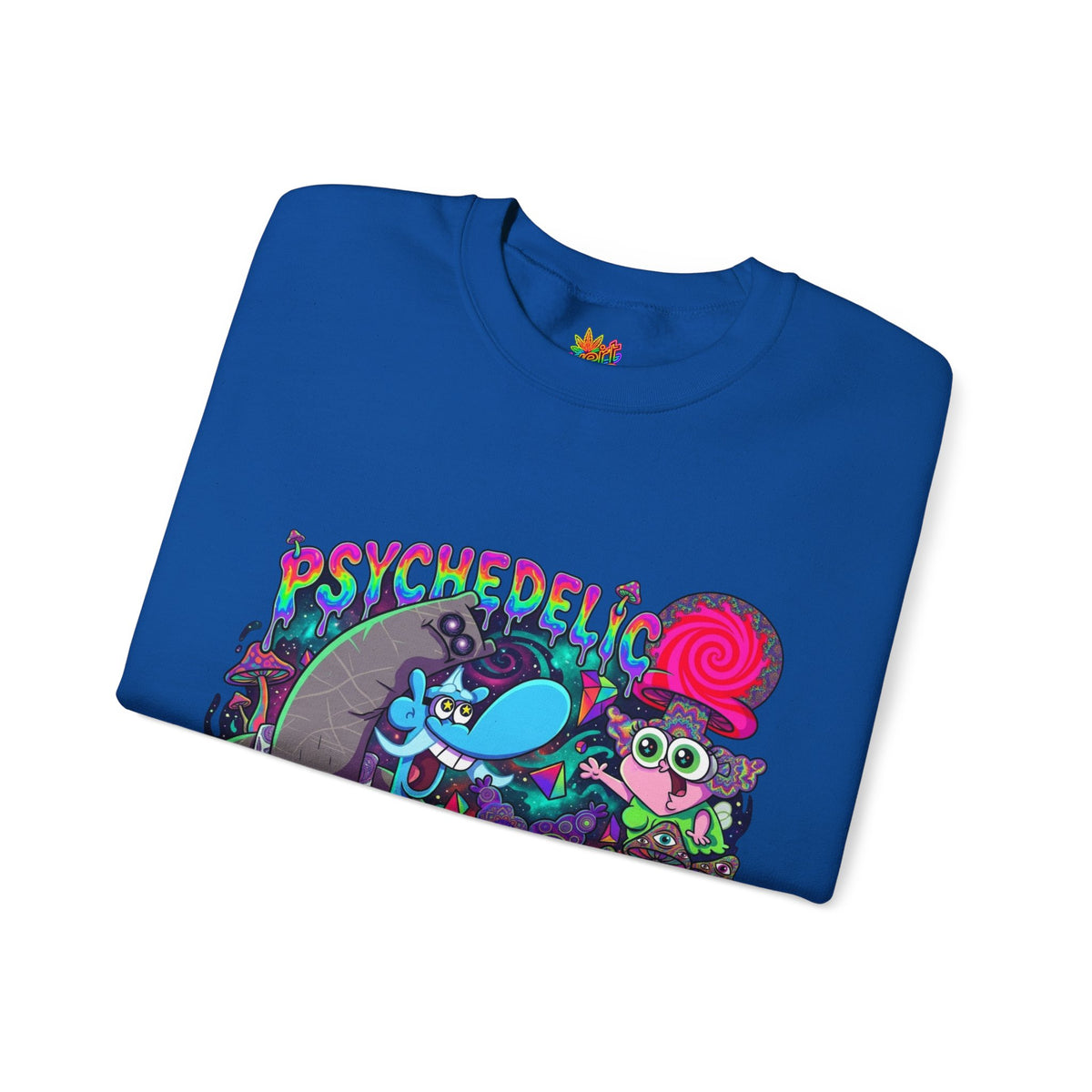 Vert Chowder Psychedelic Vintage Style Unisex Graphic Crewneck Sweatshirt
