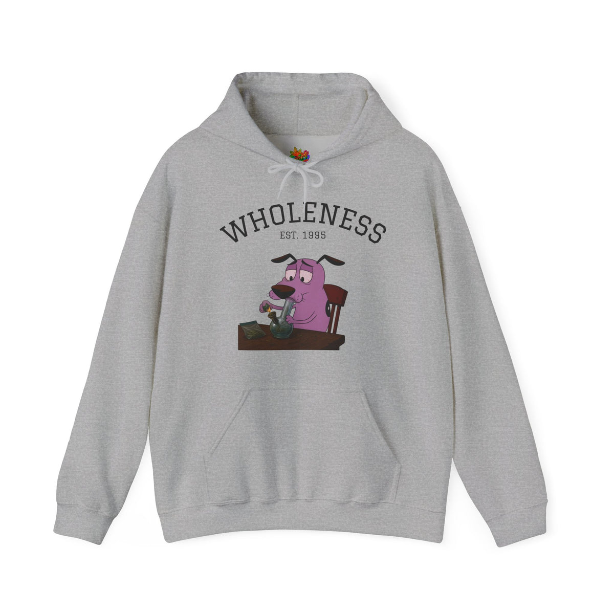Vert Courage The Cowardly Dog Smoker Unisex Graphic Hoodie