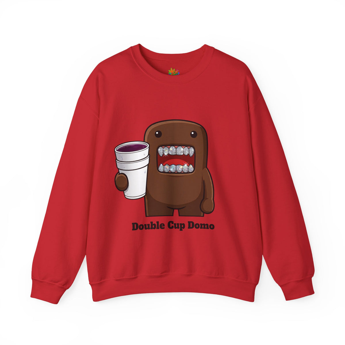 Vert Double Cup Domo Vintage Style Unisex Graphic Crewneck Sweatshirt