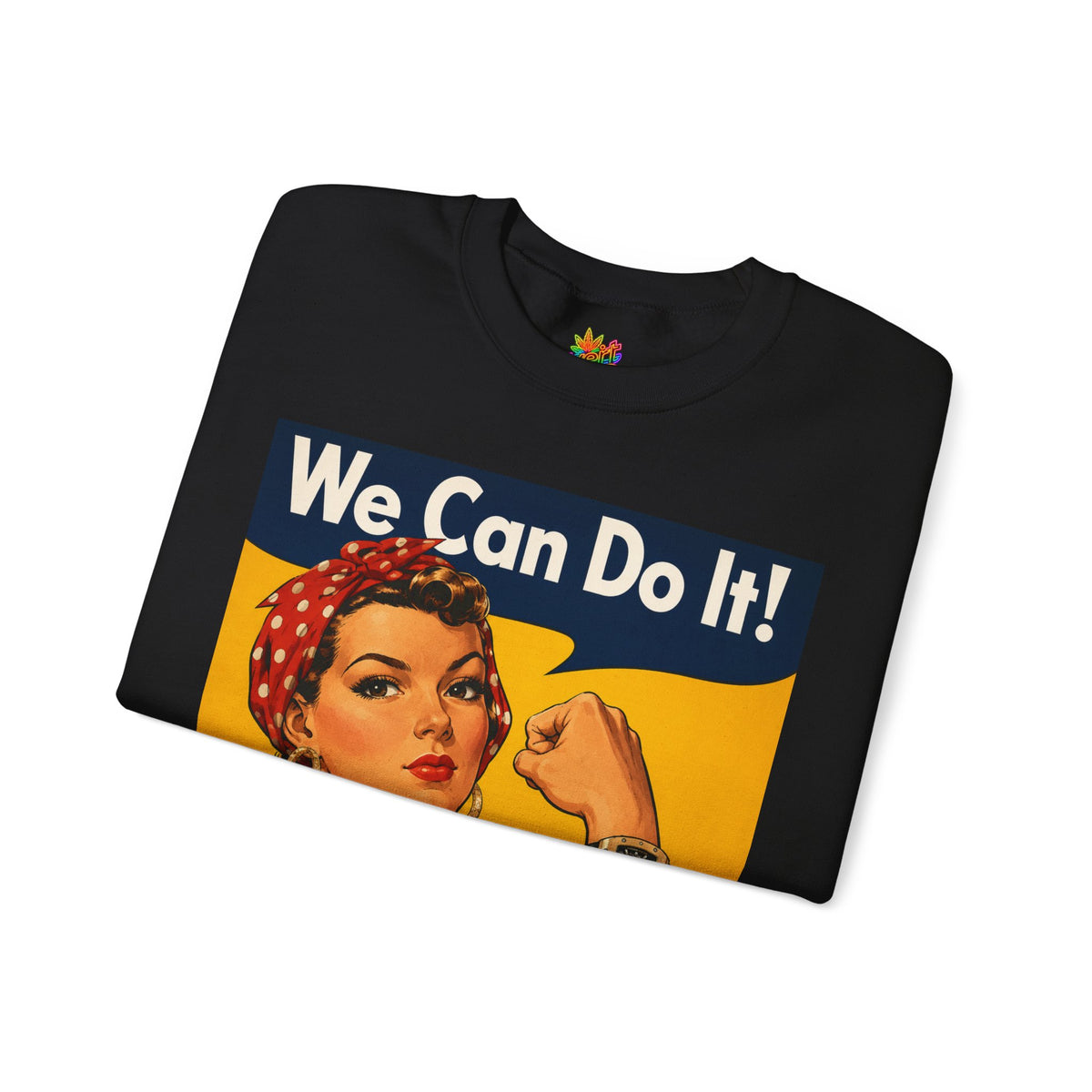 Vert "We Can Do It" Vintage Style Unisex Graphic Crewneck Sweatshirt