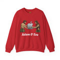 Vert Apple Adam & Eve Parody Vintage Style Unisex Graphic Crewneck Sweatshirt