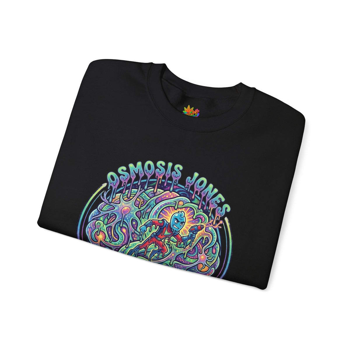 Vert Osmosis Jones Psychedelics Vintage Style Unisex Graphic Crewneck Sweatshirt