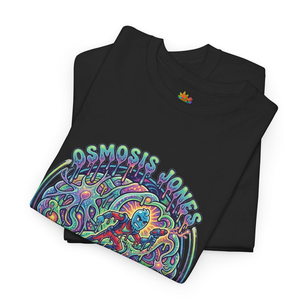 Vert Osmosis Jones Psychedelics Vintage Style Unisex Cotton Graphic T-Shirt