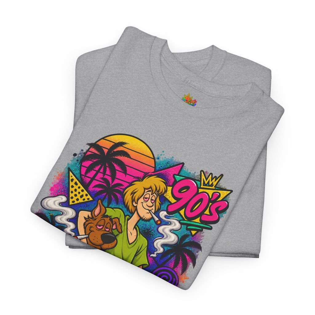 Vert Shaggy & Scooby Vintage Style Unisex Cotton Graphic T-Shirt