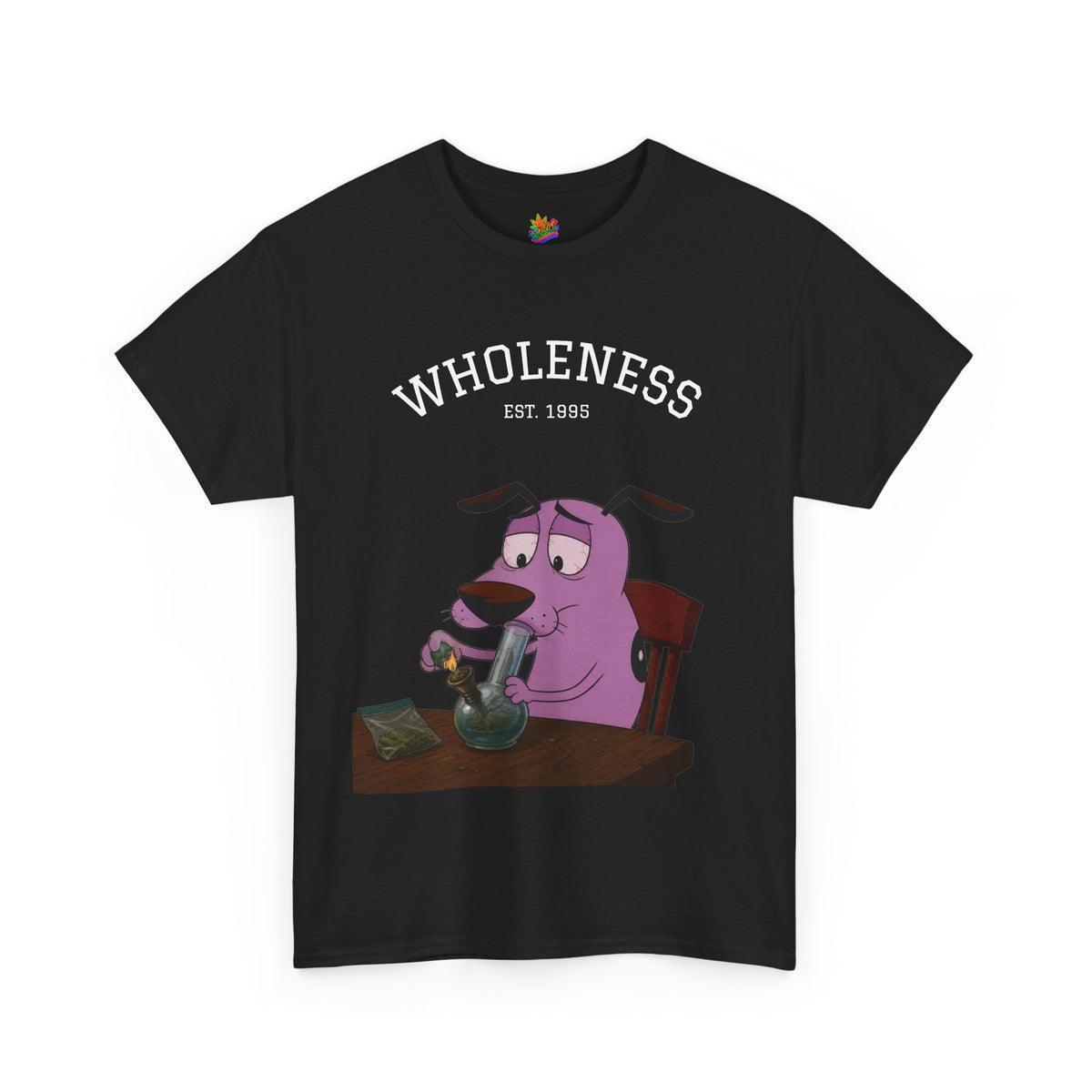 Vert Courage The Cowardly Dog Smoker Vintage Style Unisex Cotton Graphic T-Shirt