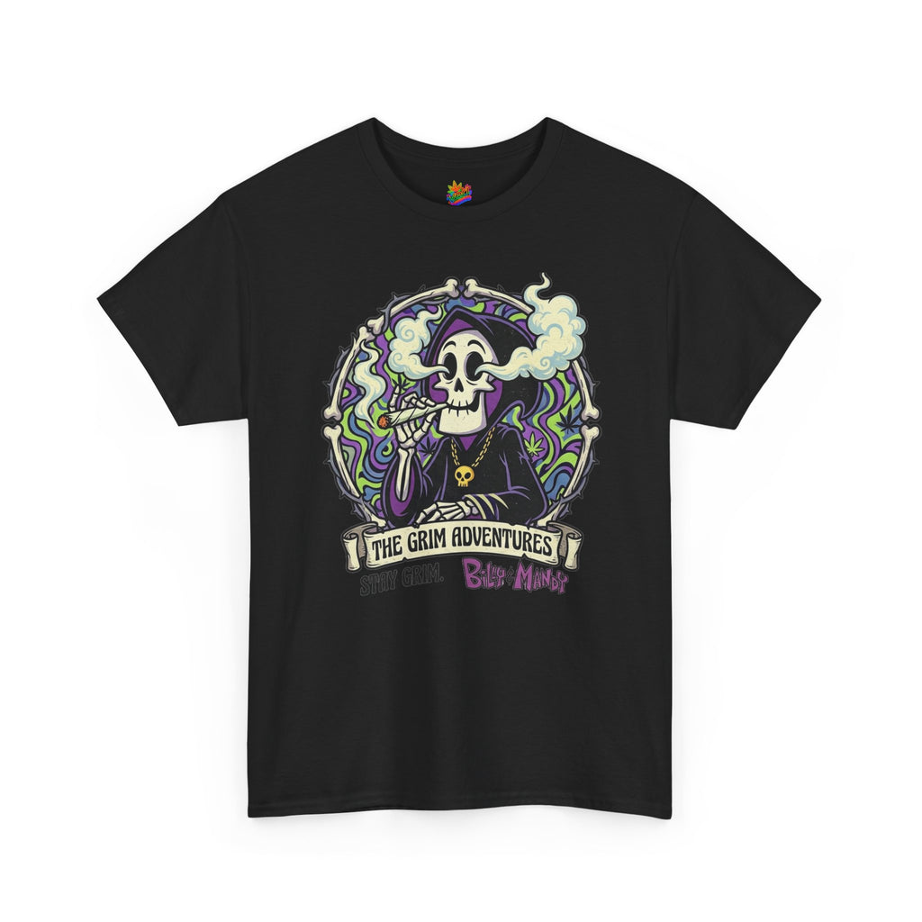 Vert Grim Smoker Vintage Style Unisex Cotton Graphic T-Shirt