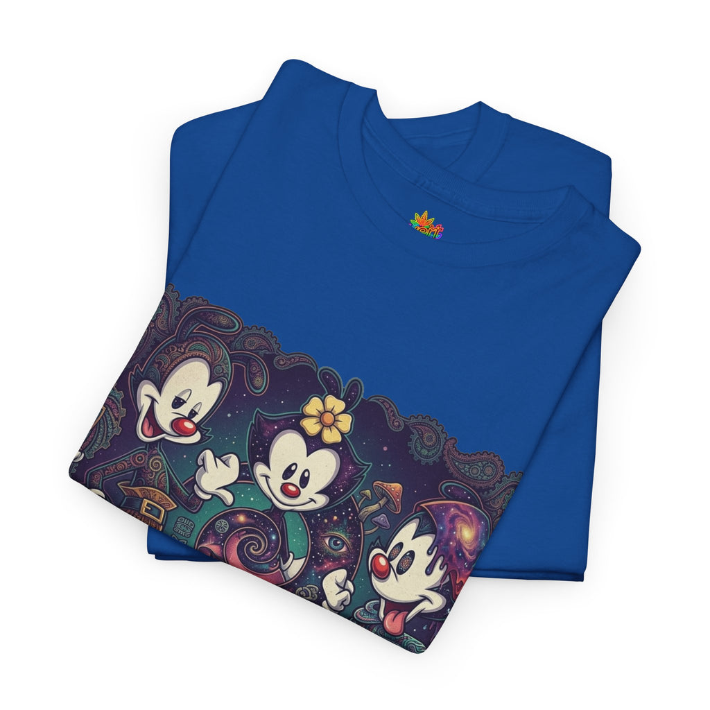Vert Animaniacs Psychedelics Vintage Style Unisex Cotton Graphic T-Shirt