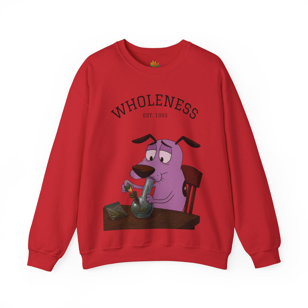 Vert Courage The Cowardly Dog Smoker Unisex Graphic Crewneck Sweatshirt