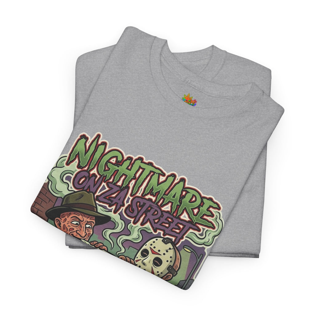 Vert Freddy & Jason Smoker Vintage Style Unisex Cotton Graphic T-Shirt