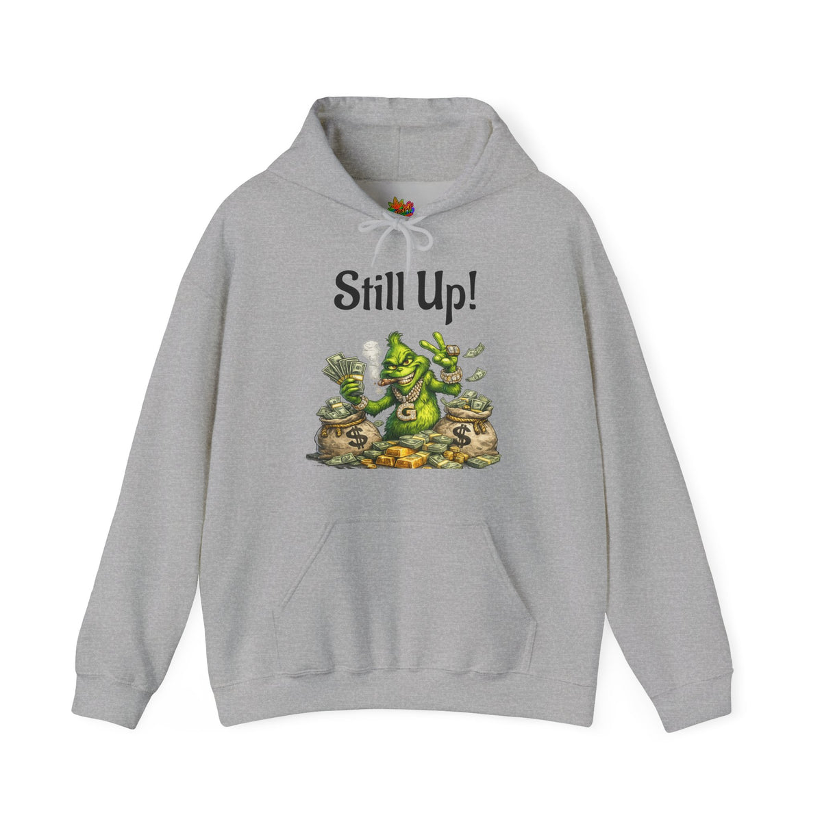 Vert Grinch Smoker Vintage Style Unisex Graphic Hoodie