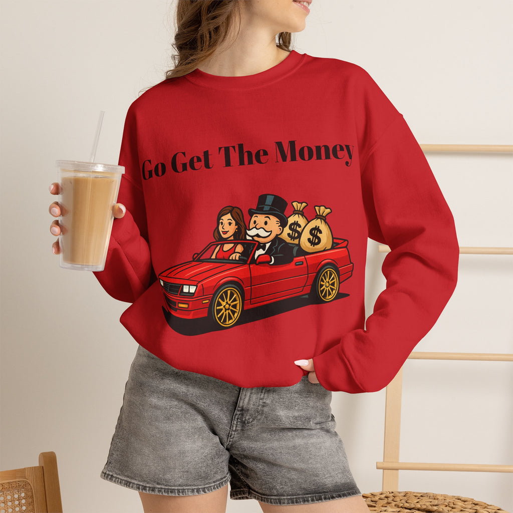 Vert Monopoly Man Vintage Style Unisex Graphic Crewneck Sweatshirt