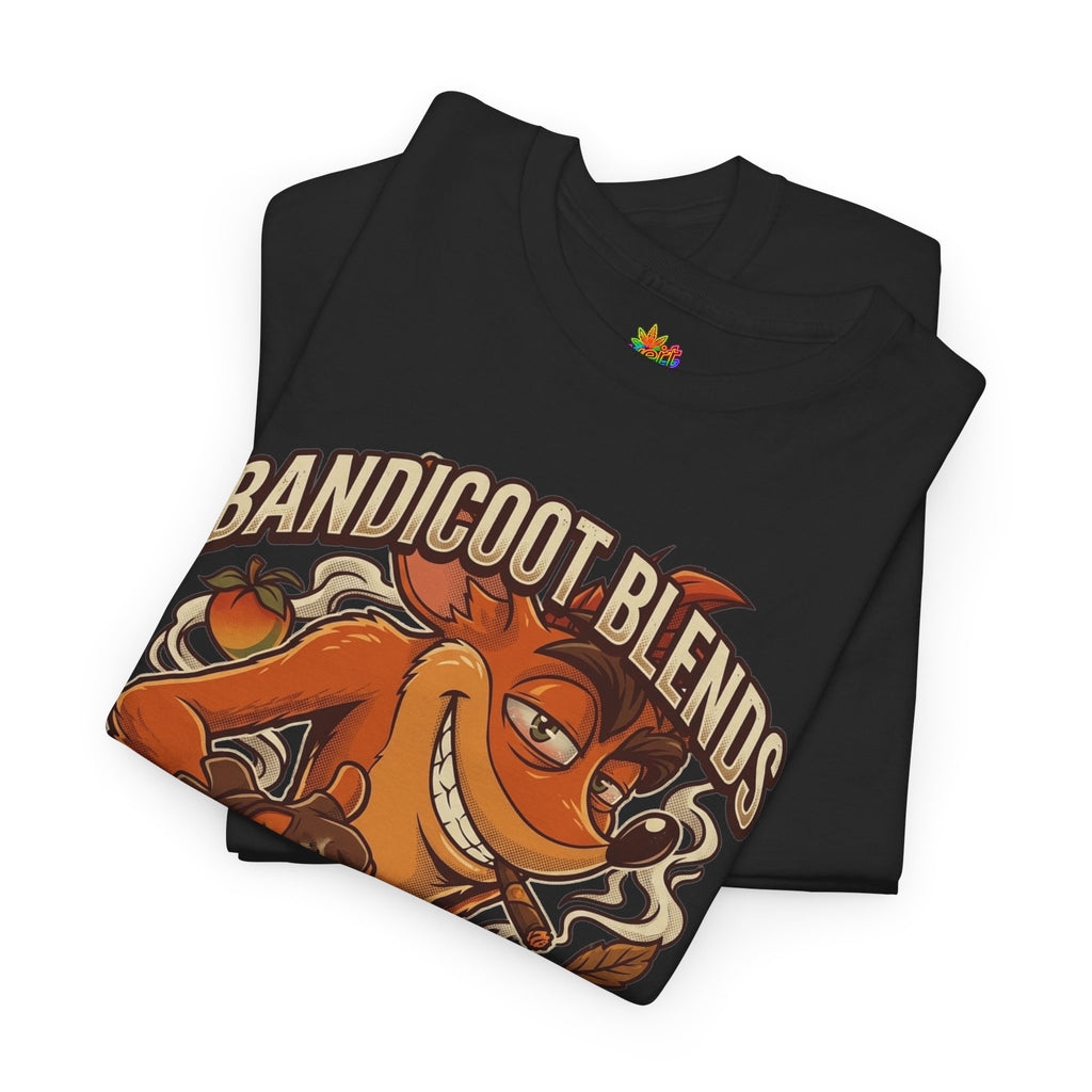 Vert Crash Bandicoot Smoker Vintage Style Unisex Cotton Graphic T-Shirt