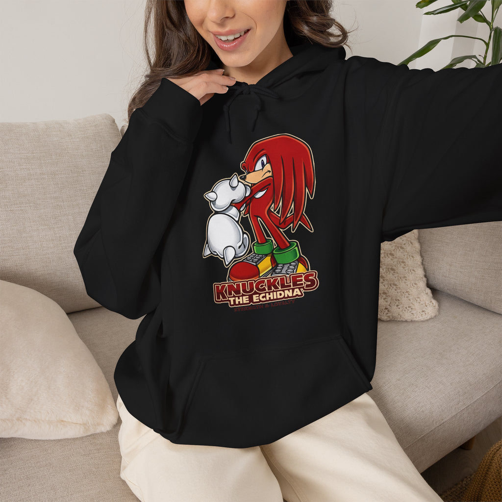 Vert Knuckles The Echidna Vintage Style Unisex Graphic Hoodie