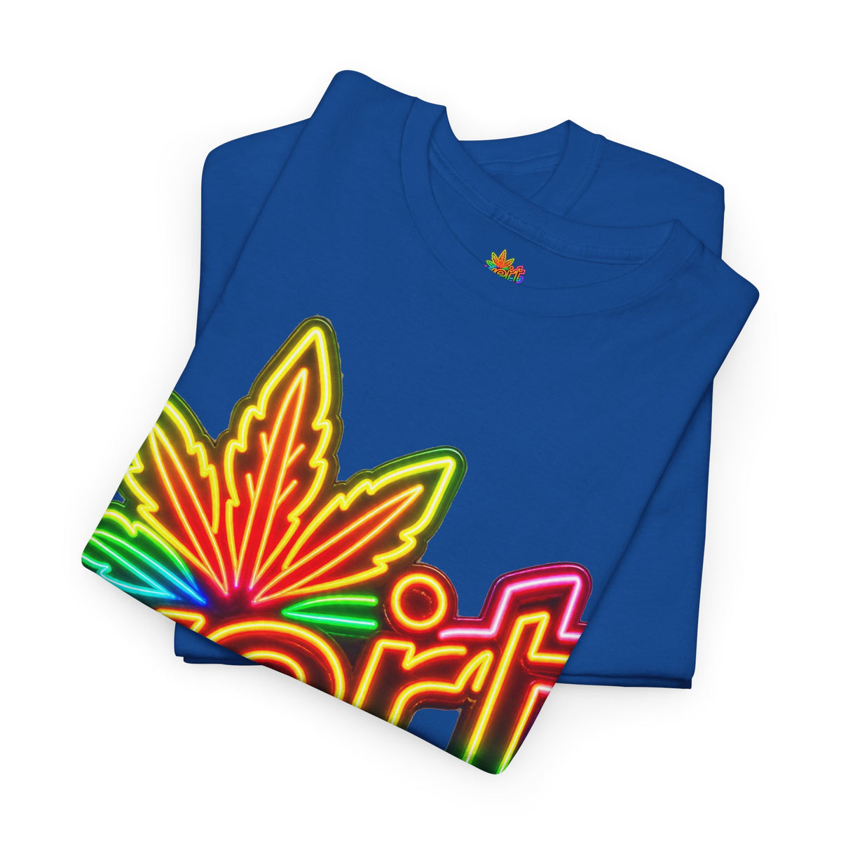 Vert Neon Logo Vintage Style Unisex Cotton Graphic T-Shirt