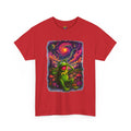 Vert Psychedelic Kermit Vintage Style Unisex Cotton Graphic T-Shirt