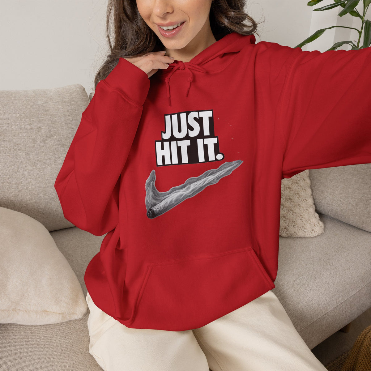 Vert Just Hit It Vintage Style Unisex Graphic Hoodie