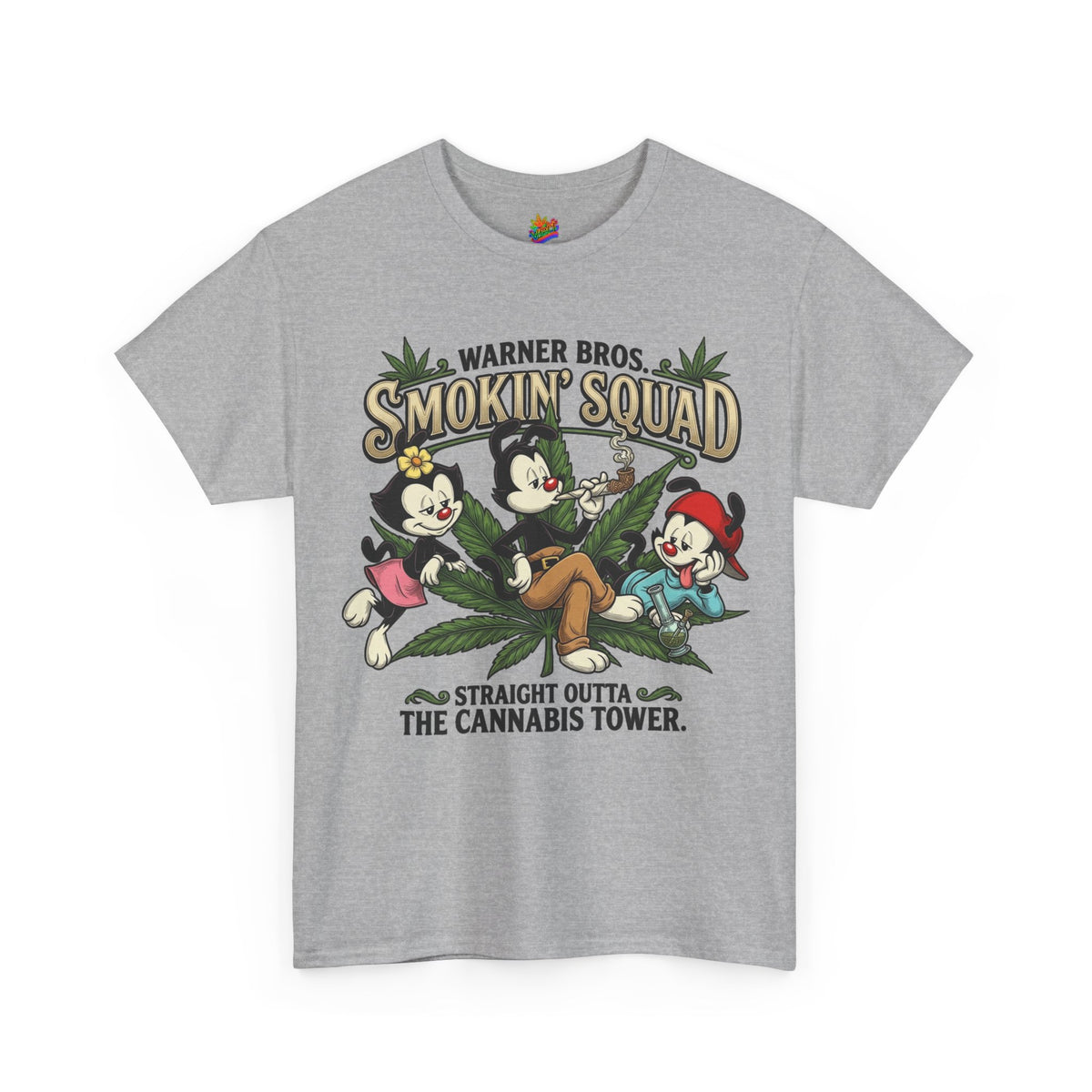 Vert Animaniacs Smoker Vintage Style Unisex Cotton Graphic T-Shirt