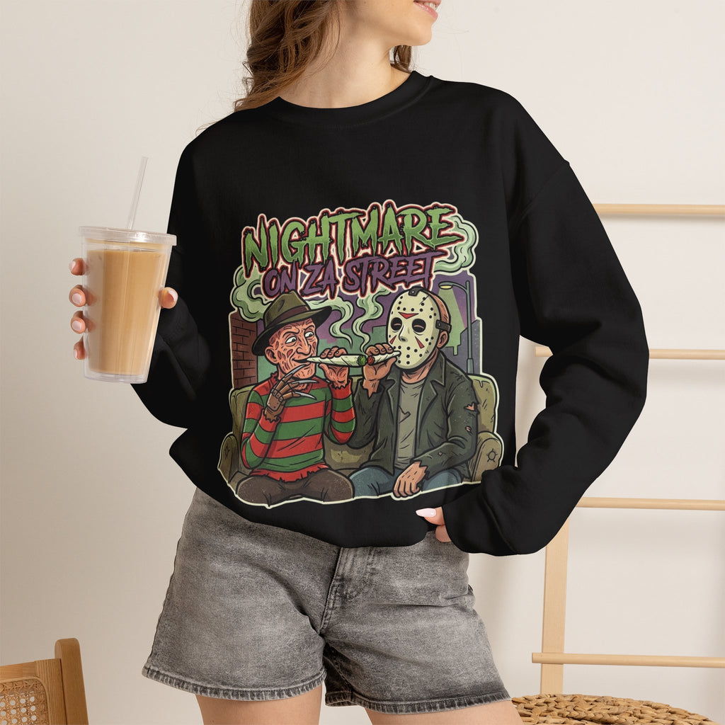 Vert Freddy & Jason Smoker Vintage Style Unisex Crewneck Sweatshirt