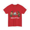 Vert Apple Adam & Eve Parody Vintage Style Unisex Cotton Graphic T-Shirt