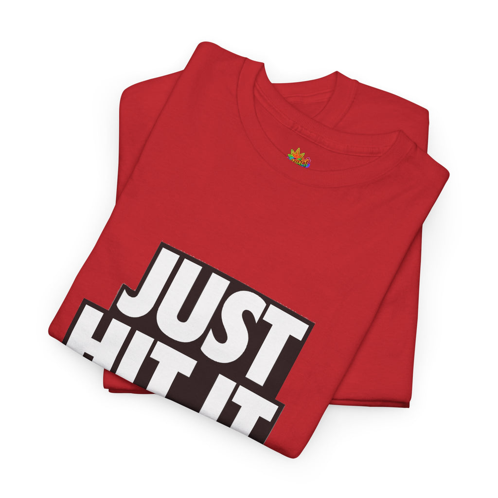 Vert Just Hit It Vintage Style Unisex Cotton Graphic T-Shirt