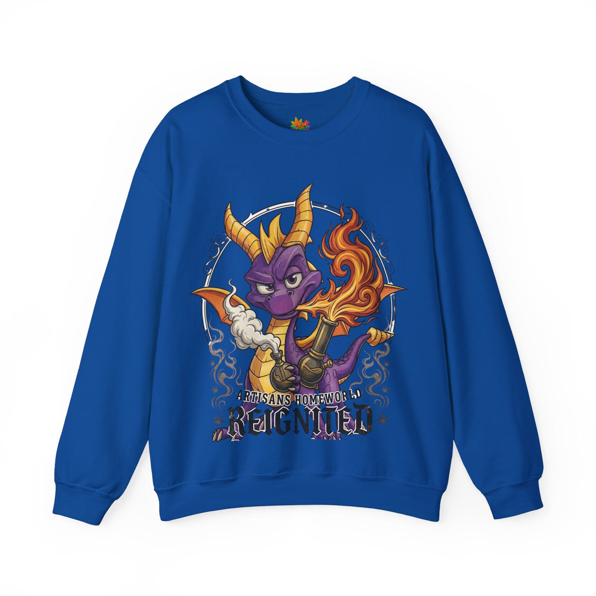 Vert Spyro Smoker Vintage Style Unisex Graphic Crewneck Sweatshirt